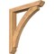 Ekena Millwork Thorton Slat Smooth Bracket w/ Offset Brace, Western Red Cedar, 5 1/2"W x 34"D x 38"H BKT0604X34X38THR06SWR - alternate 1